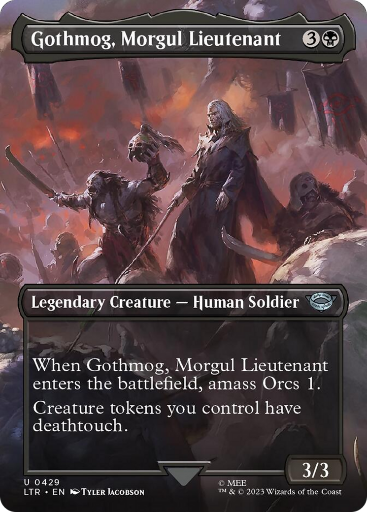 Gothmog, Morgul Lieutenant (Borderless Alternate Art) [The Lord of the Rings: Tales of Middle-Earth] | Silver Goblin