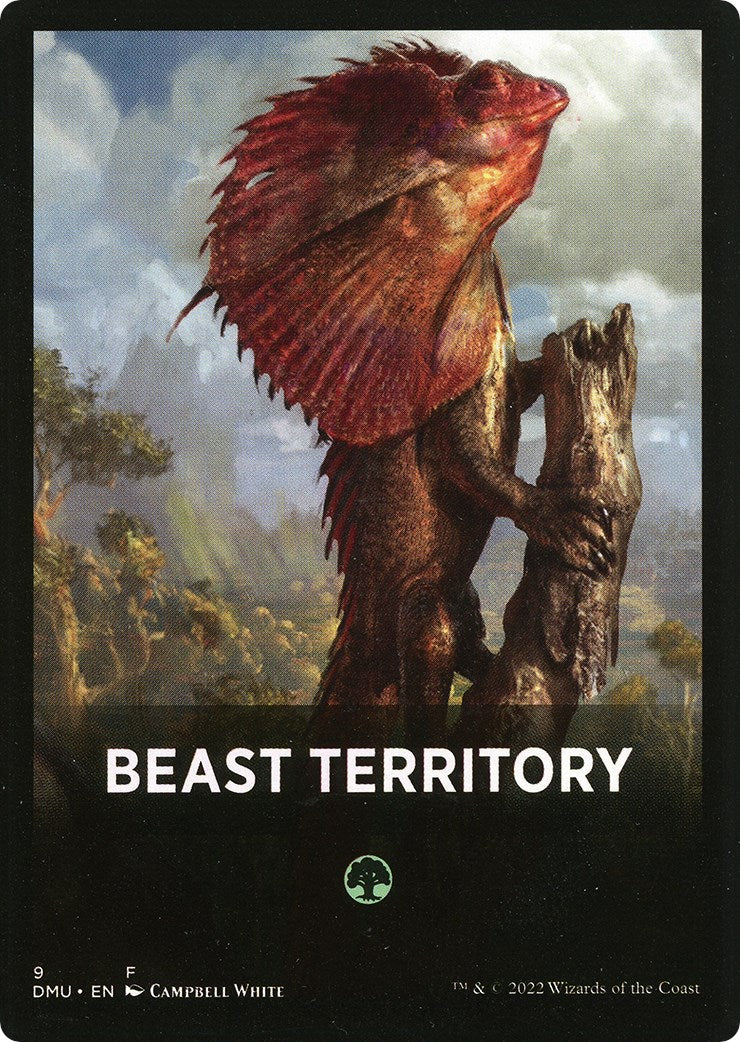 Beast Territory Theme Card [Dominaria United Tokens] | Silver Goblin
