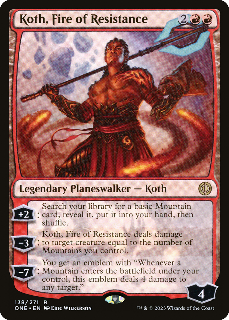 Koth, Fire of Resistance [Phyrexia: All Will Be One] | Silver Goblin