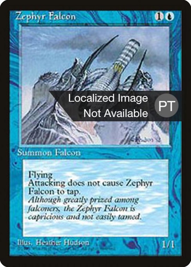 Zephyr Falcon [Fourth Edition (Foreign Black Border)] | Silver Goblin