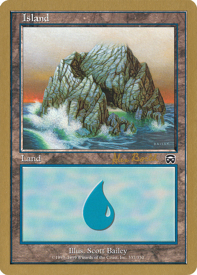 Island (ab337a) (Alex Borteh) [World Championship Decks 2001] | Silver Goblin