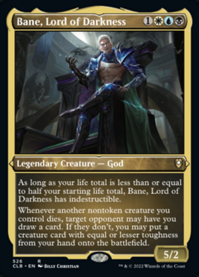 Bane, Lord of Darkness (Foil Etched) [Commander Legends: Battle for Baldur's Gate] | Silver Goblin