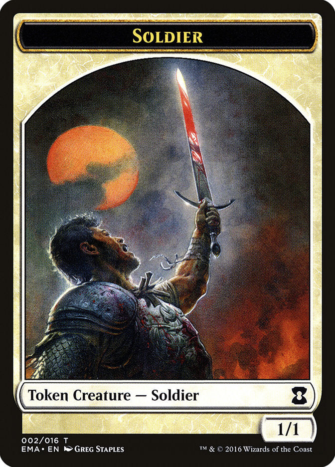 Soldier Token [Eternal Masters Tokens] | Silver Goblin