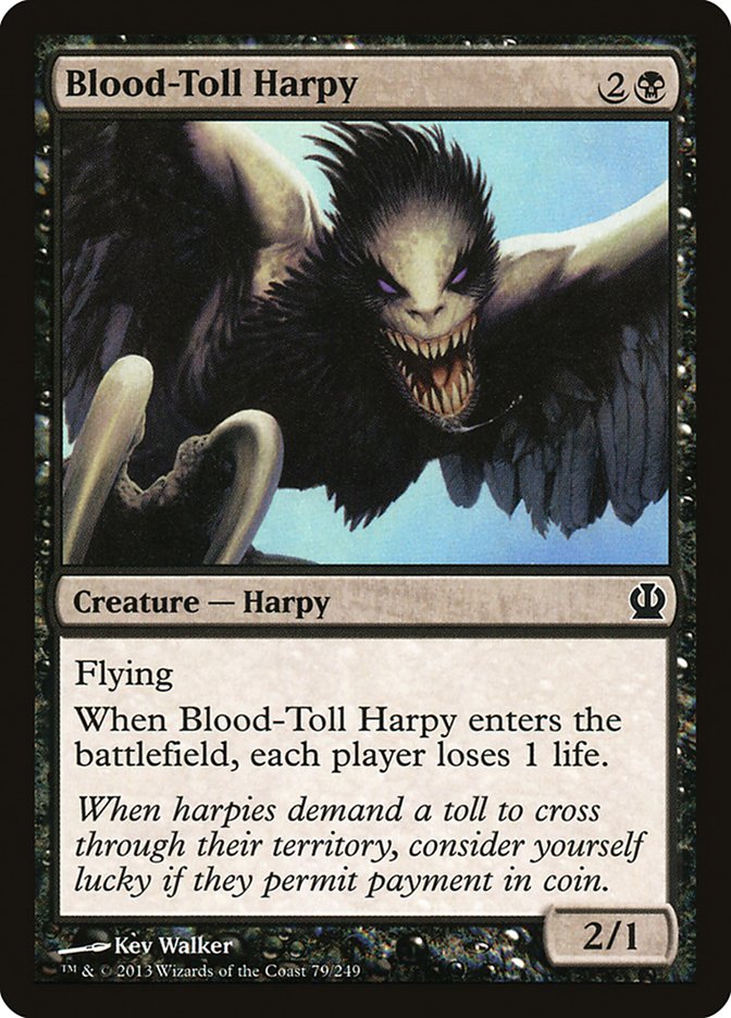 Blood-Toll Harpy [Theros] | Silver Goblin