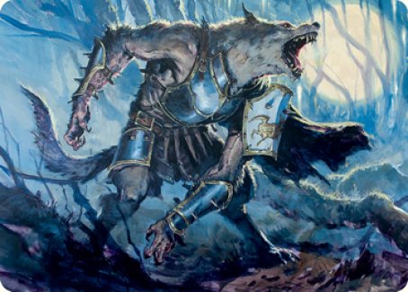 Moonrage Brute Art Card [Innistrad: Midnight Hunt Art Series] | Silver Goblin