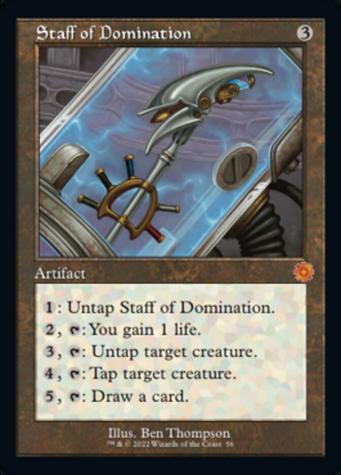 Staff of Domination (Retro) [The Brothers' War Retro Artifacts] | Silver Goblin