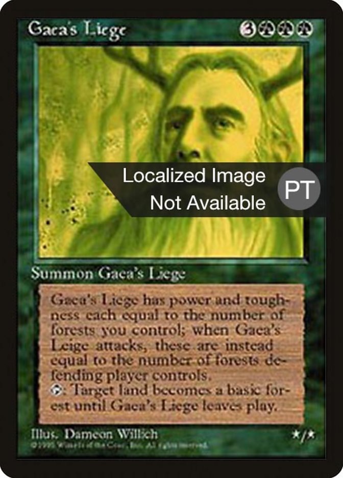 Gaea's Liege [Fourth Edition (Foreign Black Border)] | Silver Goblin