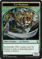 Cat Warrior // Beast (013) Double-Sided Token [Commander 2018 Tokens] | Silver Goblin