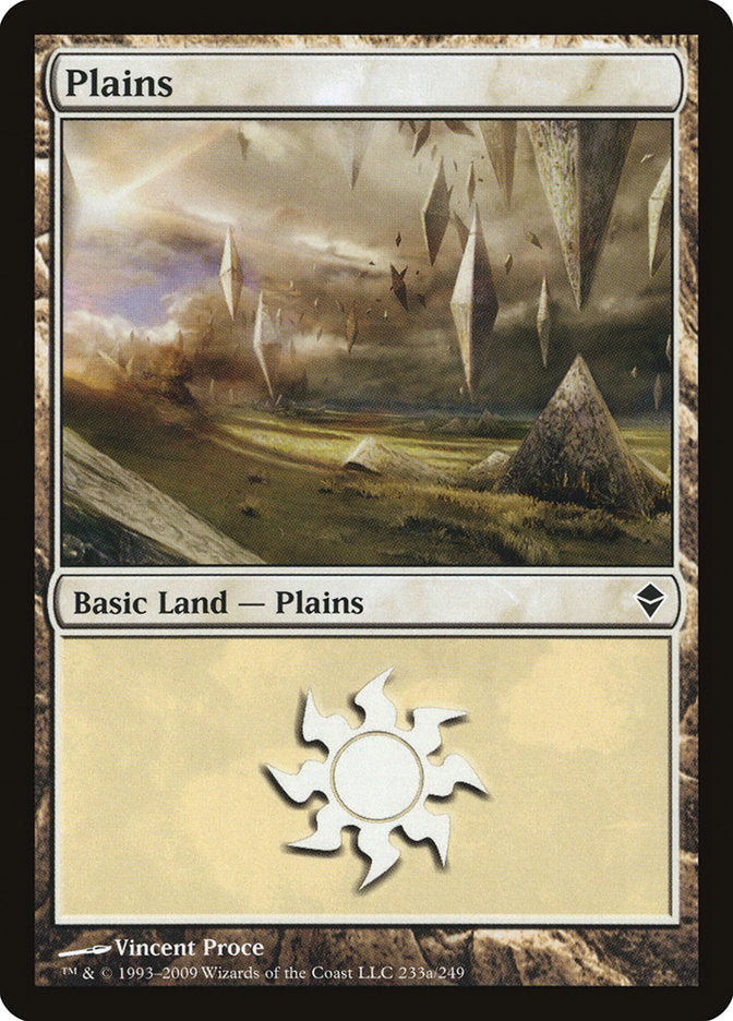 Plains (233a) [Zendikar] | Silver Goblin