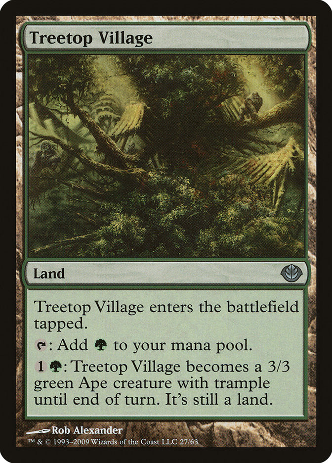 Treetop Village [Duel Decks: Garruk vs. Liliana] | Silver Goblin