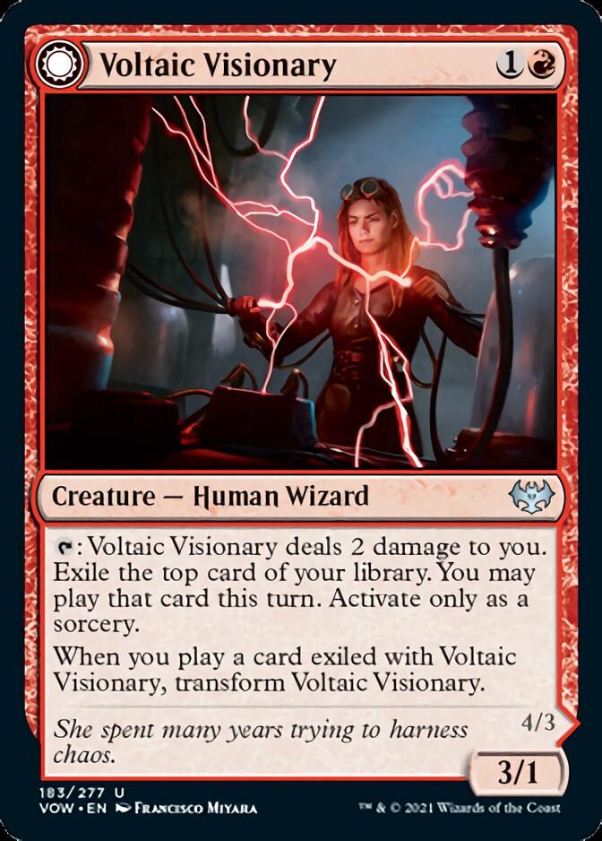 Voltaic Visionary // Volt-Charged Berserker [Innistrad: Crimson Vow] | Silver Goblin