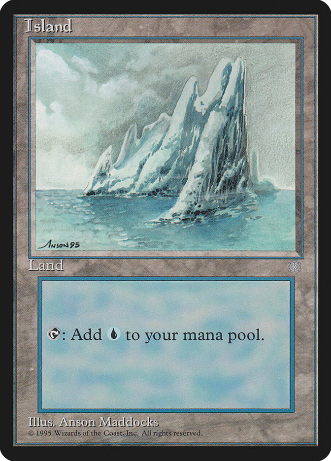 Island (No Birds / Signature on Left) [Ice Age] | Silver Goblin