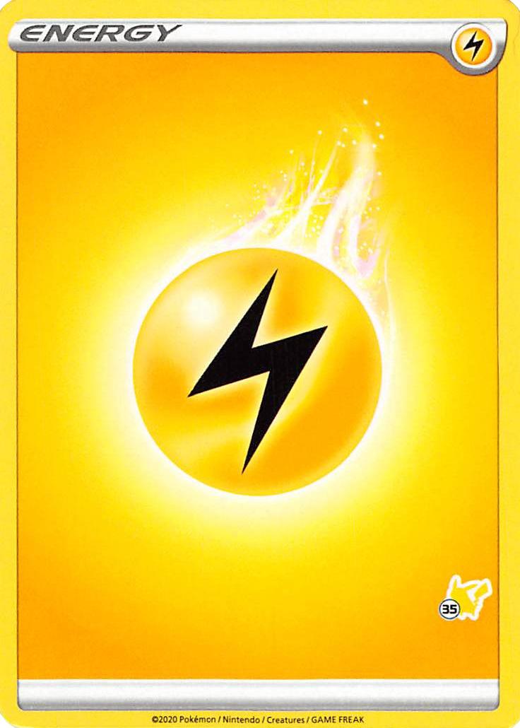 Lightning Energy (Pikachu Stamp #35) [Battle Academy 2022] | Silver Goblin