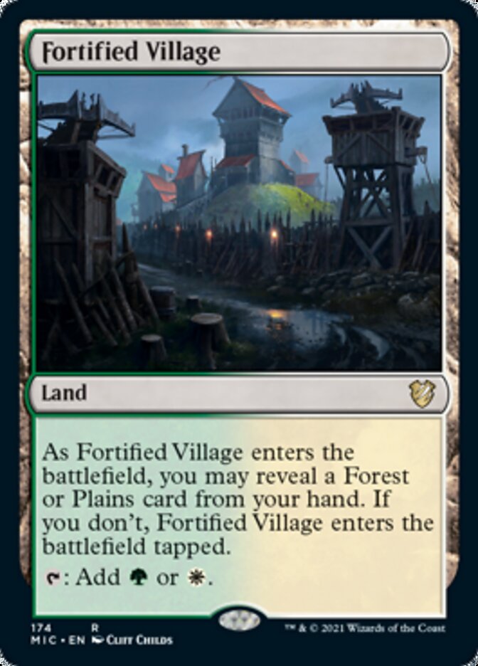 Fortified Village [Innistrad: Midnight Hunt Commander] | Silver Goblin