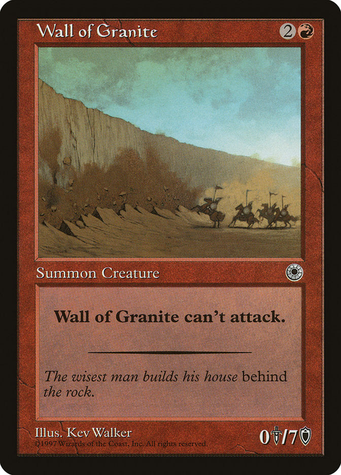 Wall of Granite [Portal] | Silver Goblin