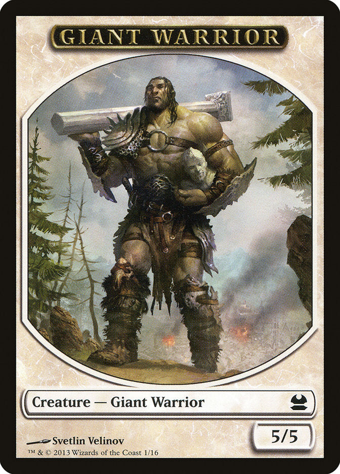 Giant Warrior Token [Modern Masters Tokens] | Silver Goblin