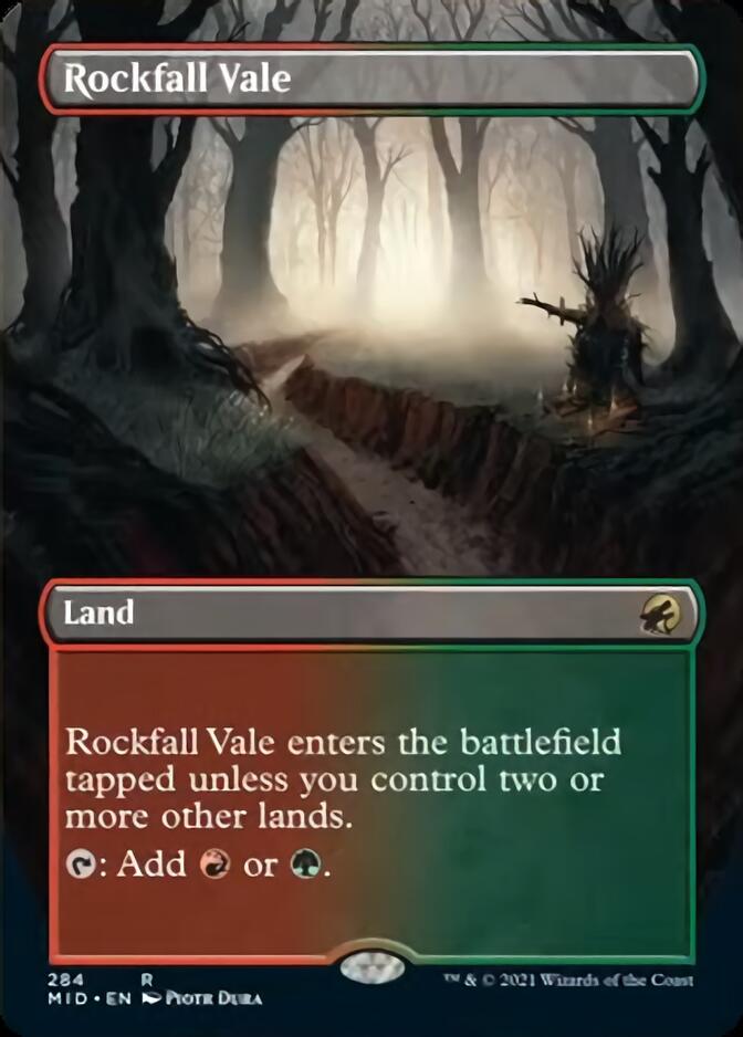 Rockfall Vale (Borderless Alternate Art) [Innistrad: Midnight Hunt] | Silver Goblin