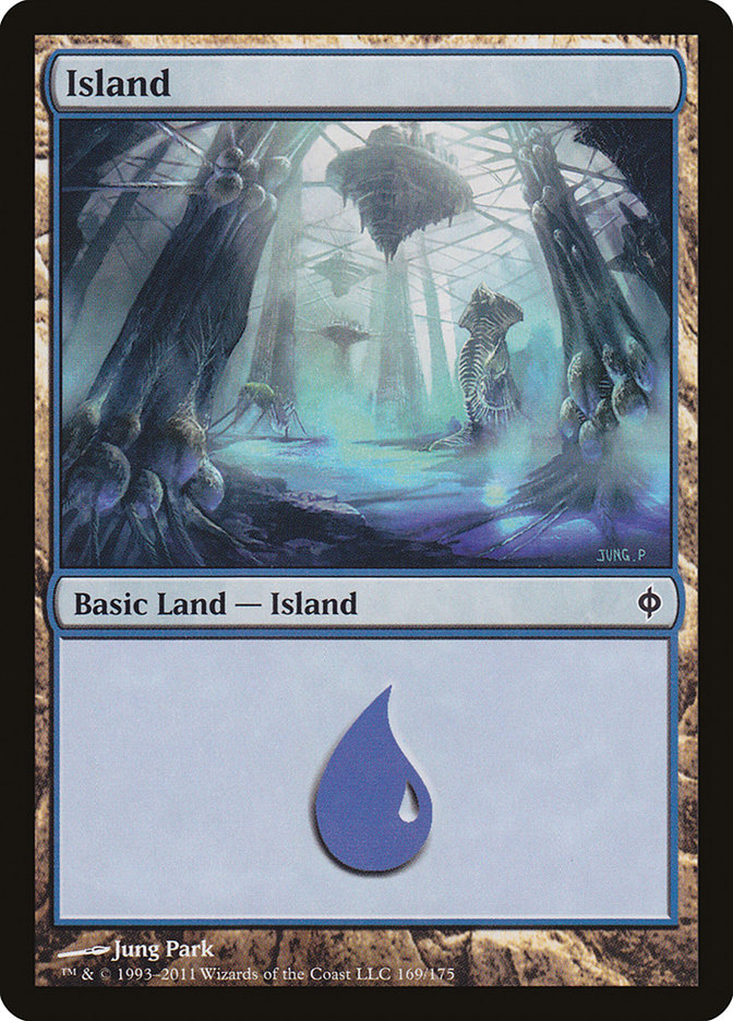 Island (169) [New Phyrexia] | Silver Goblin