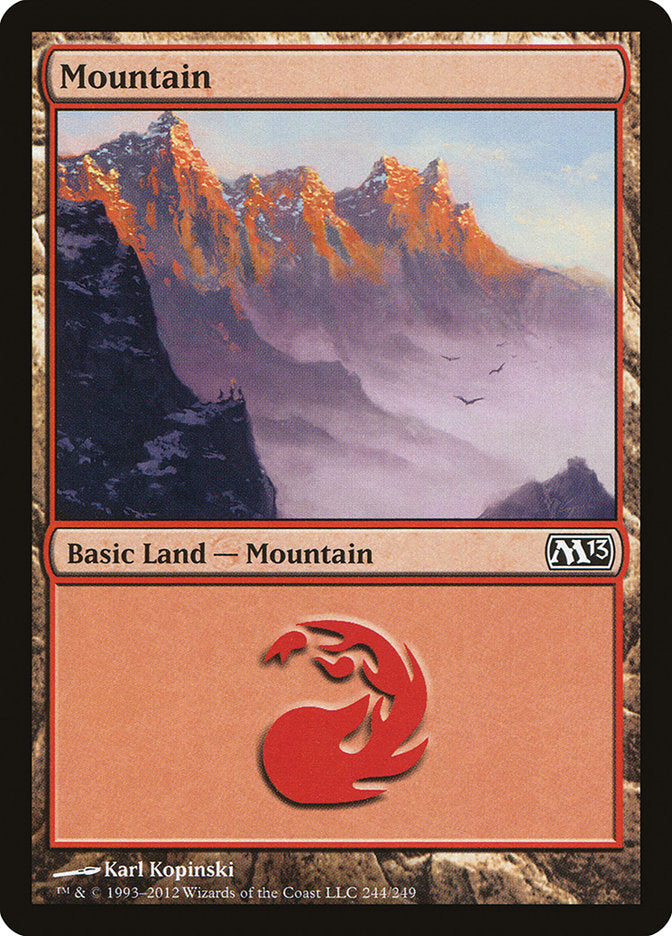 Mountain (244) [Magic 2013] | Silver Goblin