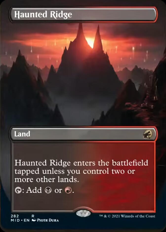 Haunted Ridge (Borderless Alternate Art) [Innistrad: Midnight Hunt] | Silver Goblin