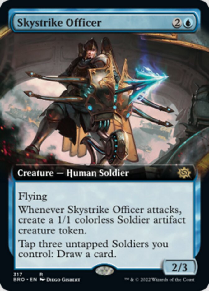 Skystrike Officer (Extended Art) [The Brothers' War] | Silver Goblin