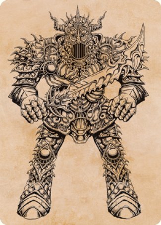 Iron Golem (Showcase) Art Card [Dungeons & Dragons: Adventures in the Forgotten Realms Art Series] | Silver Goblin