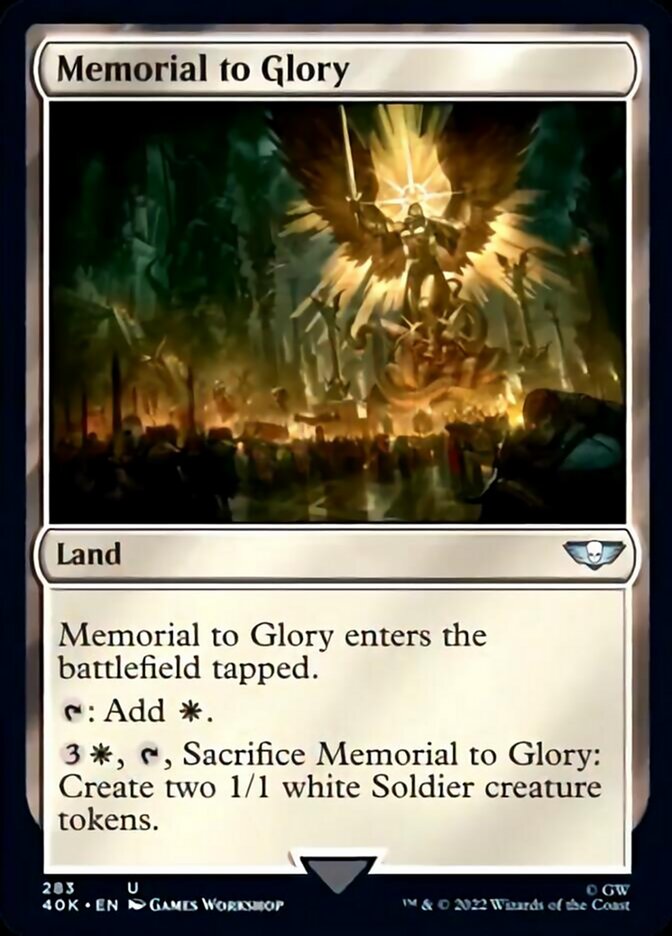 Memorial to Glory (Surge Foil) [Warhammer 40,000] | Silver Goblin