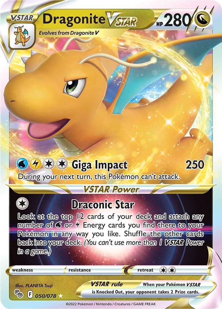 Dragonite VSTAR (050/078) [Pokémon GO] | Silver Goblin