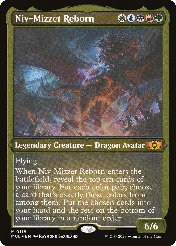 Niv-Mizzet Reborn (Foil Etched) [Multiverse Legends] | Silver Goblin
