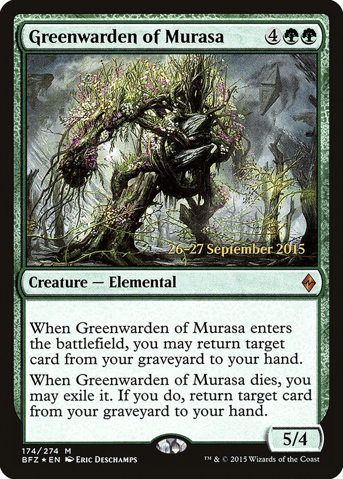 Greenwarden of Murasa [Battle for Zendikar Prerelease Promos] | Silver Goblin