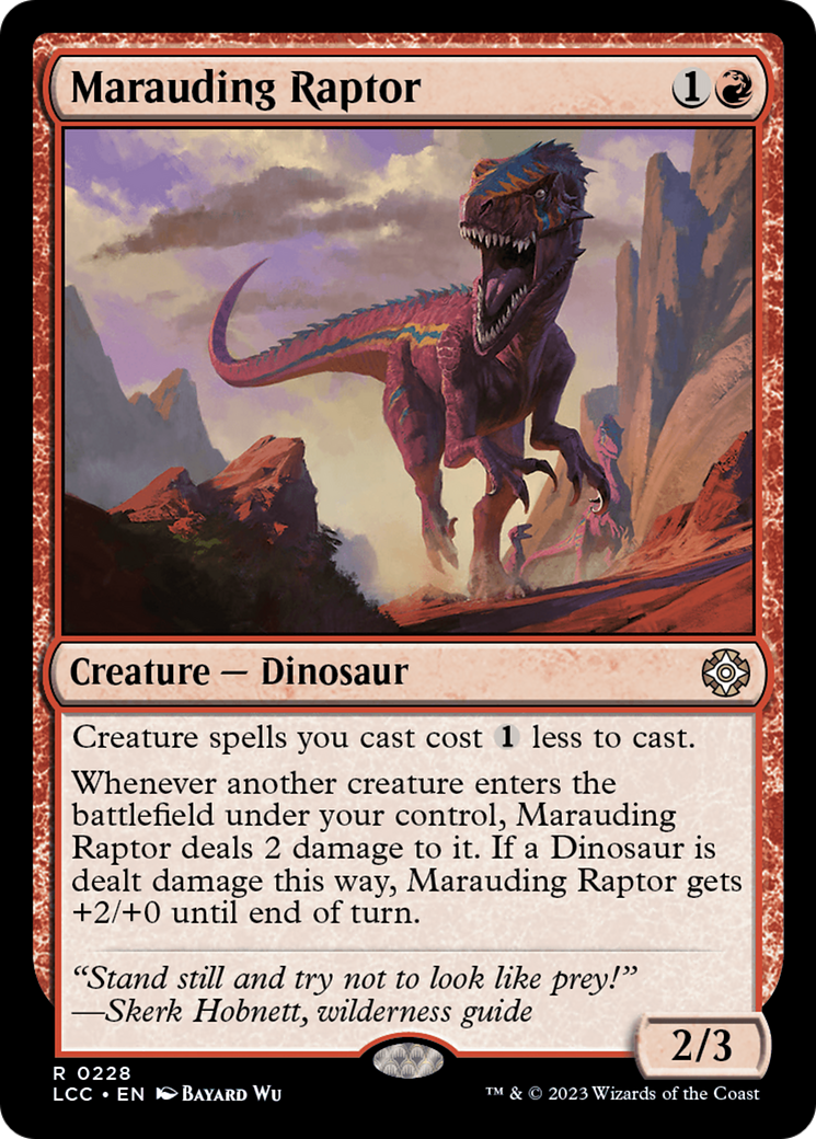 Marauding Raptor [The Lost Caverns of Ixalan Commander] | Silver Goblin
