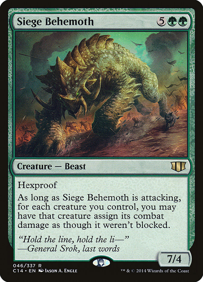 Siege Behemoth [Commander 2014] | Silver Goblin