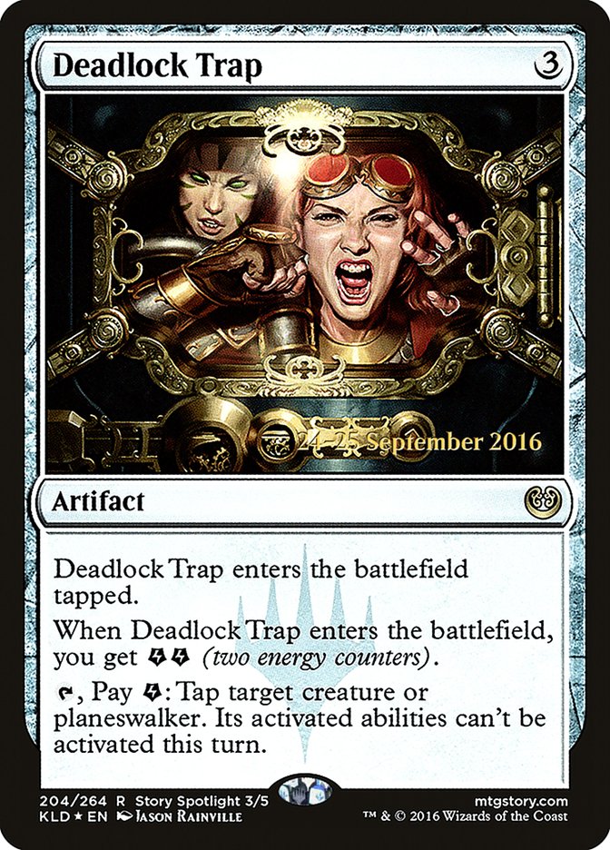 Deadlock Trap [Kaladesh Prerelease Promos] | Silver Goblin