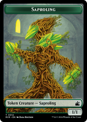 Saproling // Zombie Double-Sided Token [Ravnica Remastered Tokens] | Silver Goblin