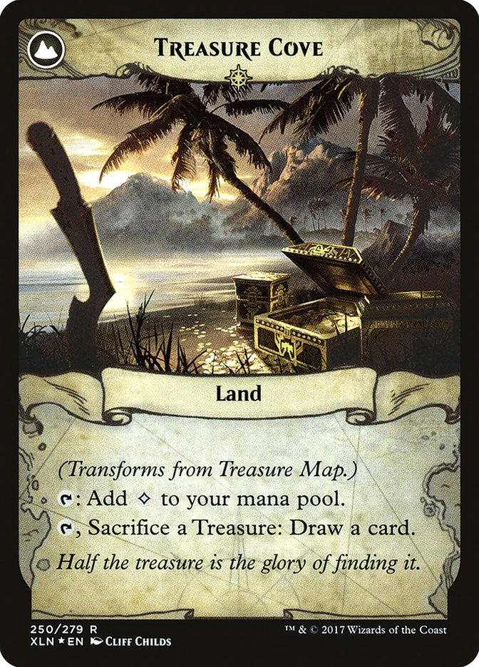 Treasure Map // Treasure Cove [Ixalan Prerelease Promos] | Silver Goblin