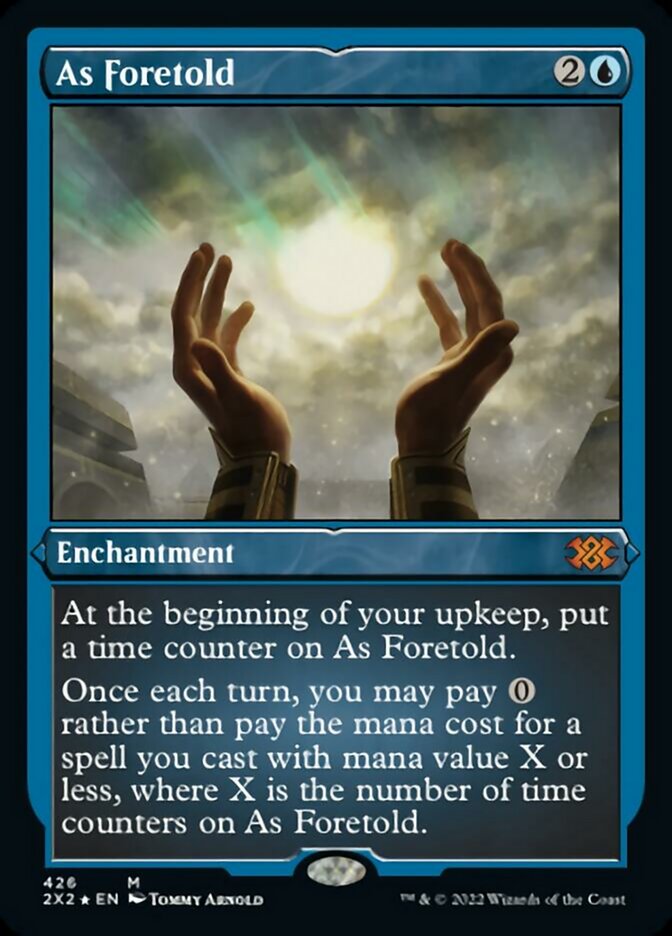 As Foretold (Foil Etched) [Double Masters 2022] | Silver Goblin