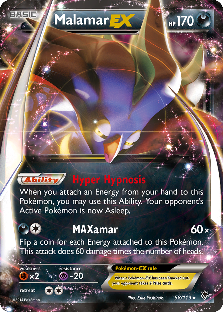 Malamar EX (58/119) [XY: Phantom Forces] | Silver Goblin