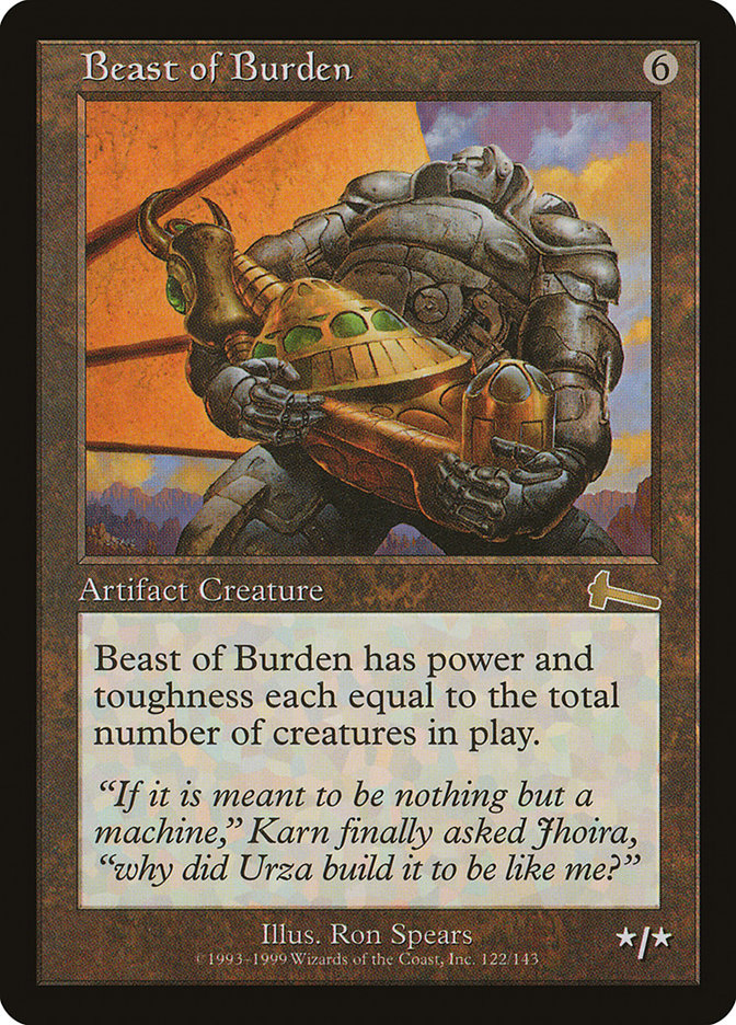 Beast of Burden [Urza's Legacy] | Silver Goblin