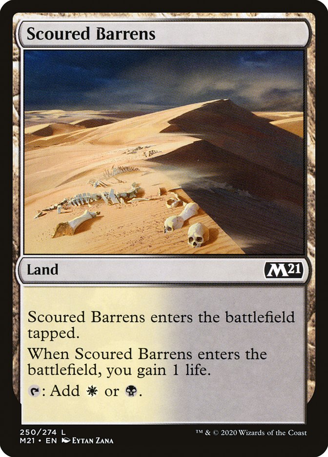 Scoured Barrens [Core Set 2021] | Silver Goblin