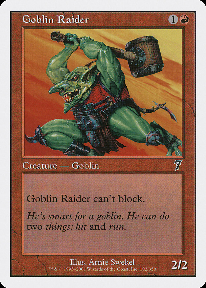 Goblin Raider [Seventh Edition] | Silver Goblin