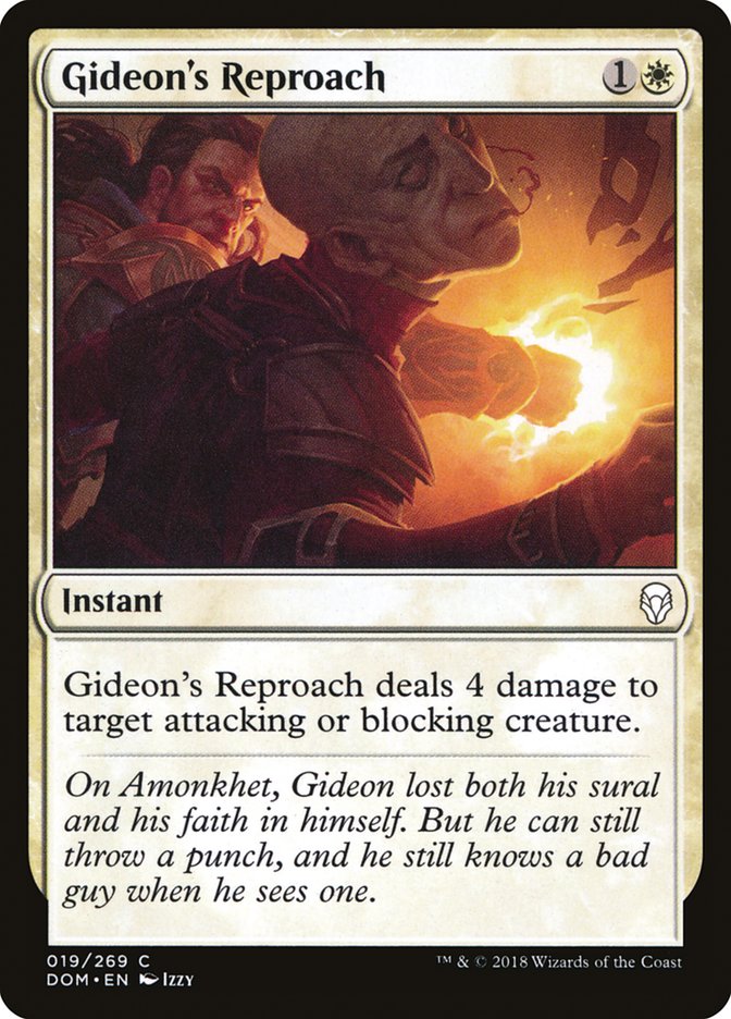 Gideon's Reproach [Dominaria] | Silver Goblin
