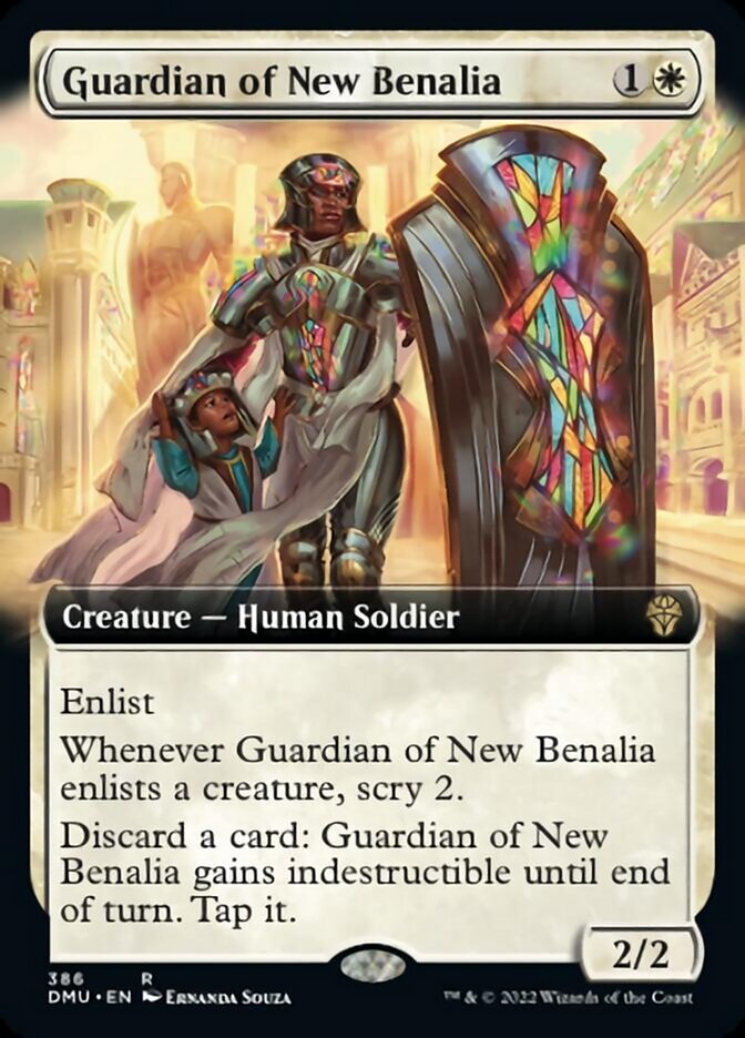 Guardian of New Benalia (Extended Art) [Dominaria United] | Silver Goblin