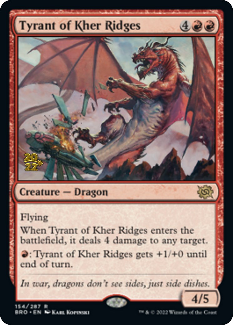 Tyrant of Kher Ridges [The Brothers' War Prerelease Promos] | Silver Goblin