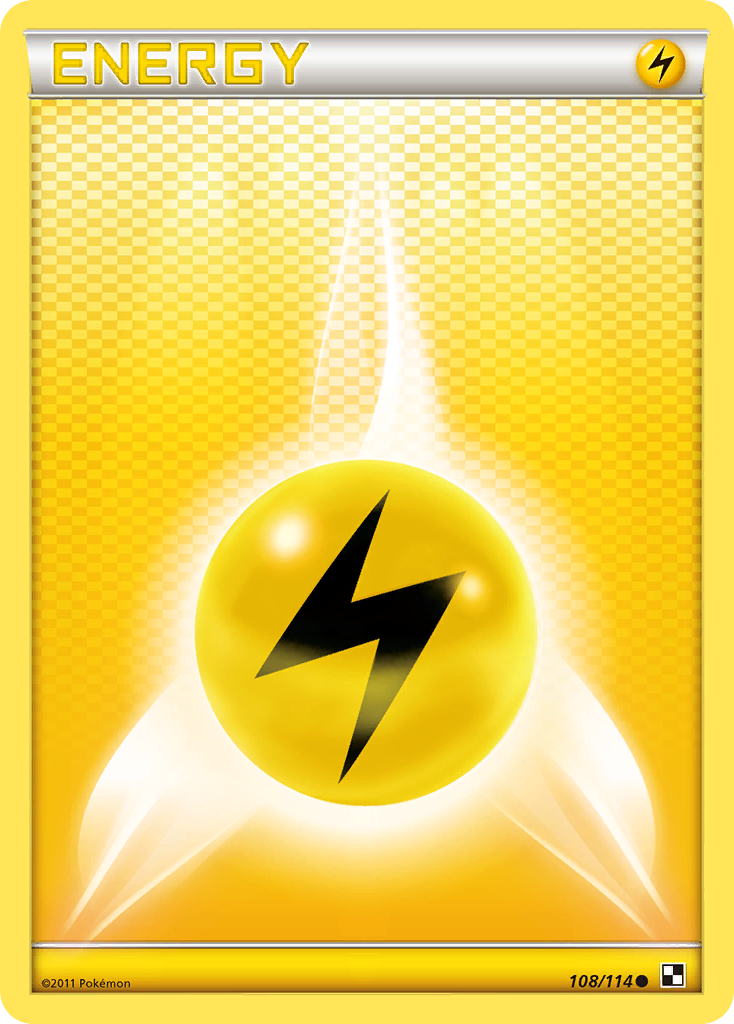 Lightning Energy (108/114) [Black & White: Base Set] | Silver Goblin