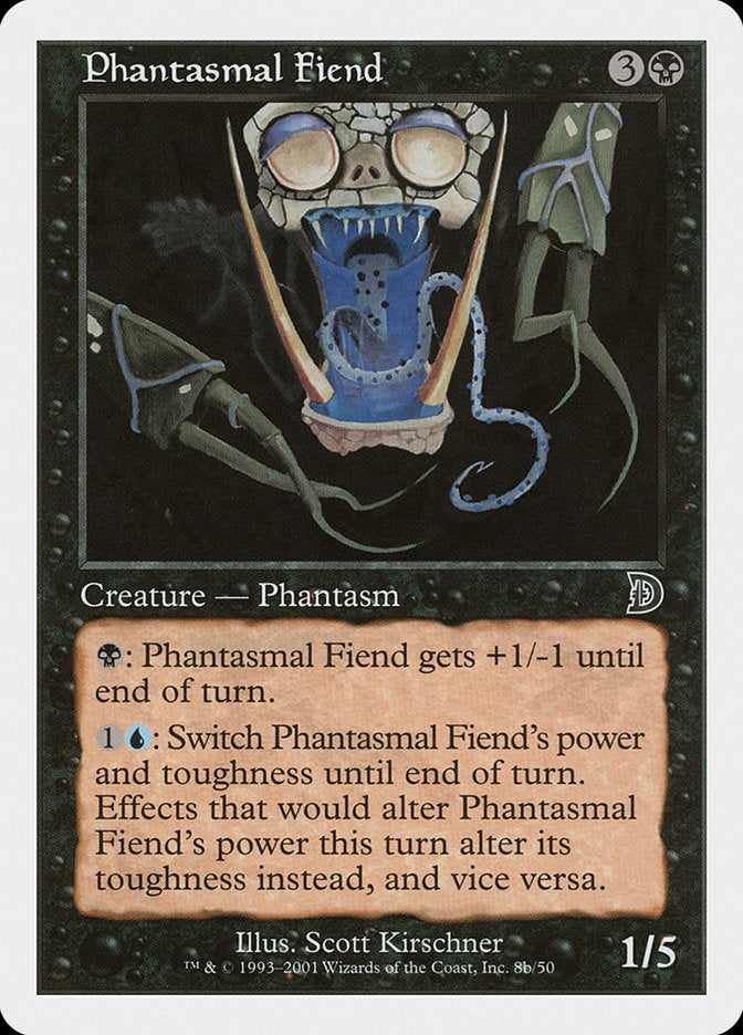 Phantasmal Fiend (Black Background) [Deckmasters] | Silver Goblin