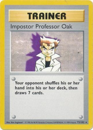 Impostor Professor Oak (73/102) [Base Set Shadowless Unlimited] | Silver Goblin