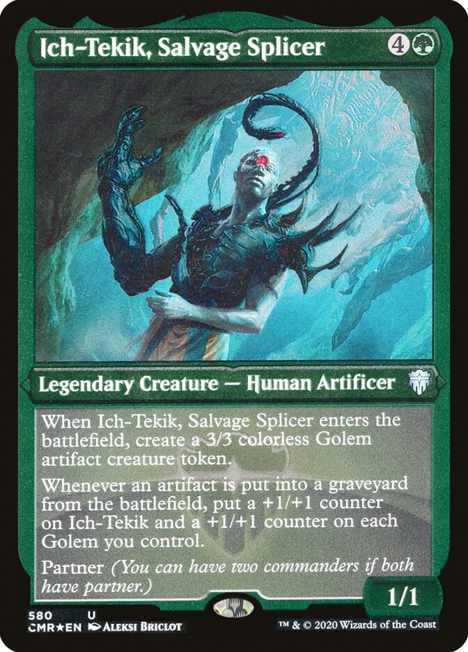 Ich-Tekik, Salvage Splicer (Etched) [Commander Legends] | Silver Goblin