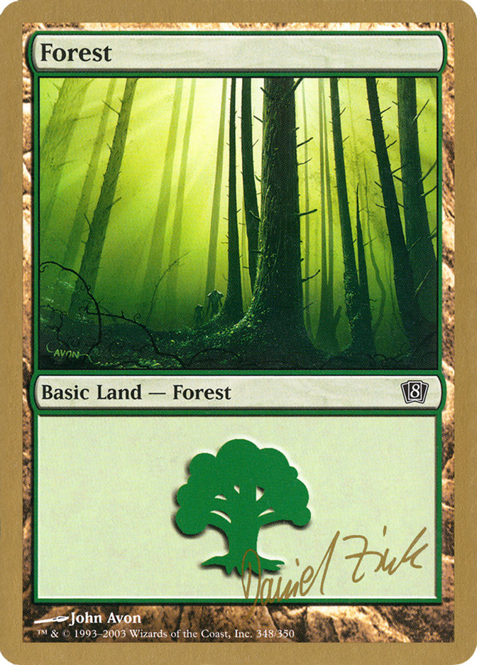 Forest (dz348) (Daniel Zink) [World Championship Decks 2003] | Silver Goblin