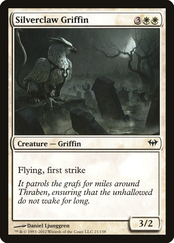 Silverclaw Griffin [Dark Ascension] | Silver Goblin