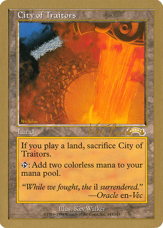 City of Traitors (Kai Budde) [World Championship Decks 1999] | Silver Goblin
